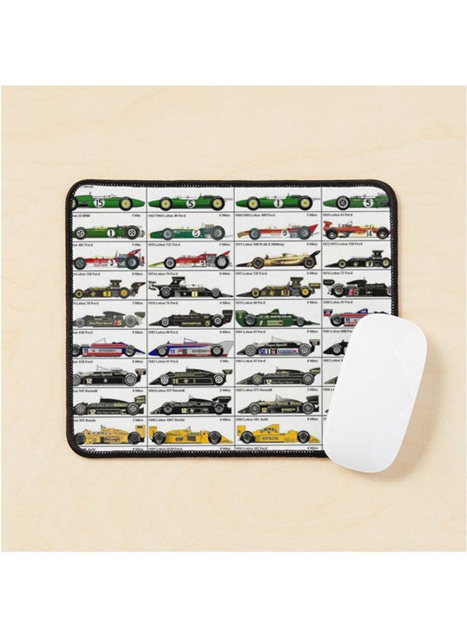 Generic Evolution Of Lotus F1 Cars Mouse Pad Multrcolour 