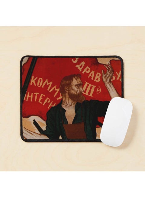 Urss Soviet Union Poster Mouse Pad Multicolour
