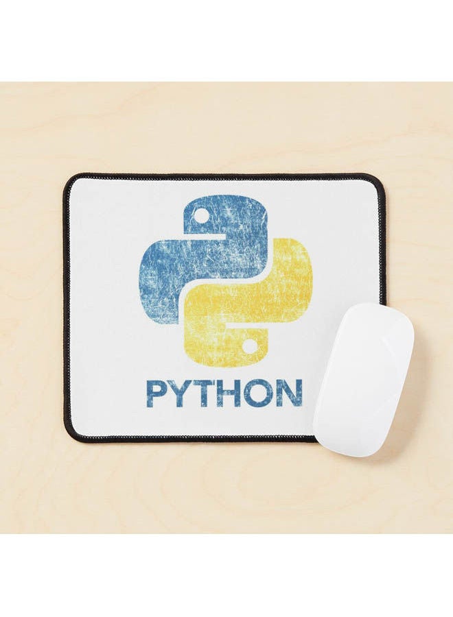 Retro Python Programmer Mouse Pad Multicolour