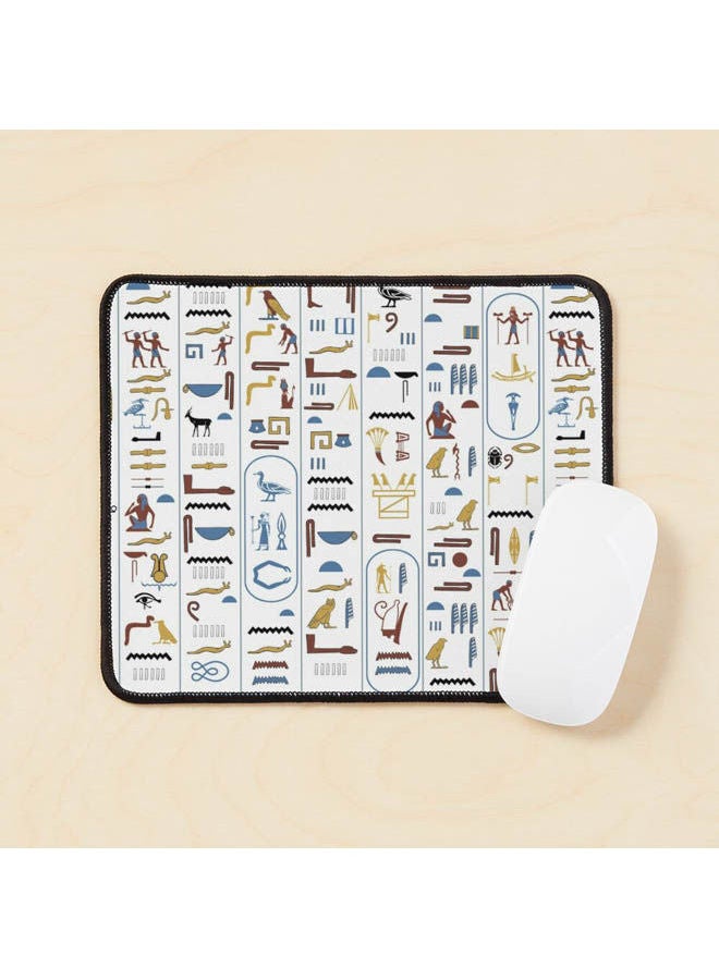 Generic - Pharaoh Hieroglyphs Ancient Civilization Egypt Mouse Pad Multicolour - Image 1