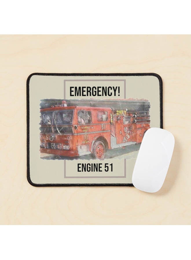 Generic - Engine 51 Emergency Mouse Pad Multicolour - Image 1