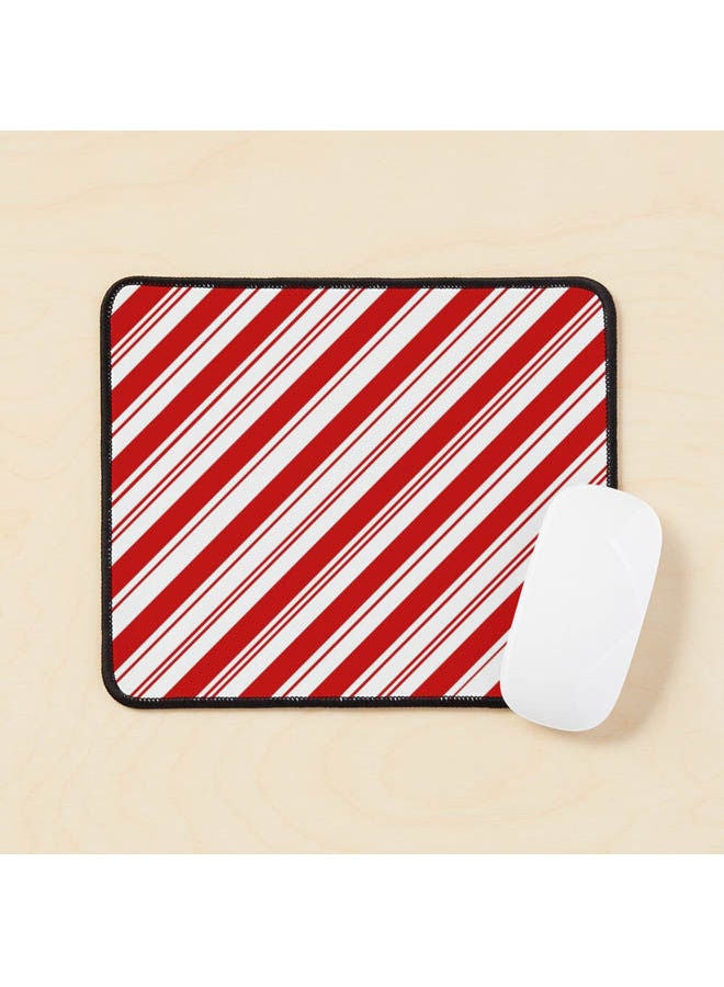 Merry Xmas Peppermint Stick Christmas Candy Cane Mouse Pad Multicolour