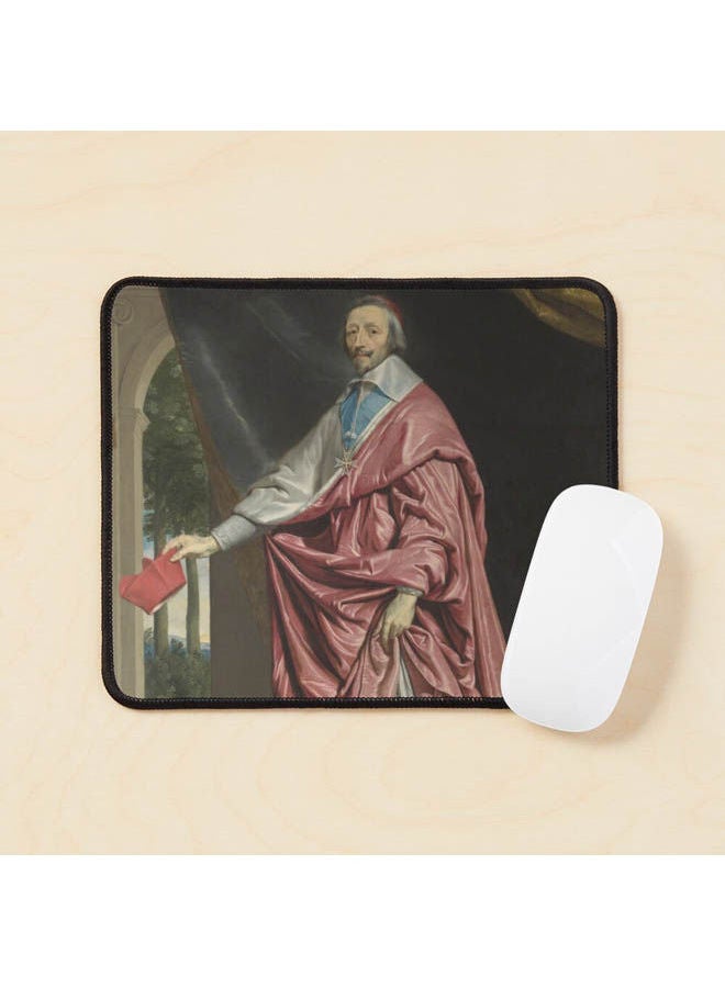 Generic Philippe De Champaigne Portrait De Cardinal Richelieu Mouse Pad Multicolour 