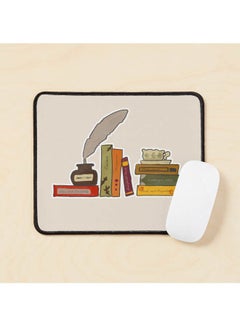 Jane Austen Book Collection Bookshelf Drawing Mouse Pad Multicolour