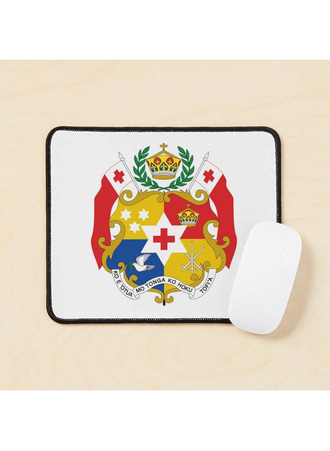 Coat Of Arms Of Tonga Mouse Pad Multicolour
