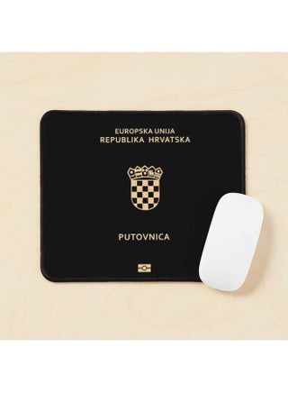 Croatia Passport Mouse Pad Multicolour - v1643539143/N52509230A_1