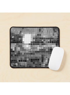 Silver Mirro Disco Ball Pattern Mouse Pad Multicolour