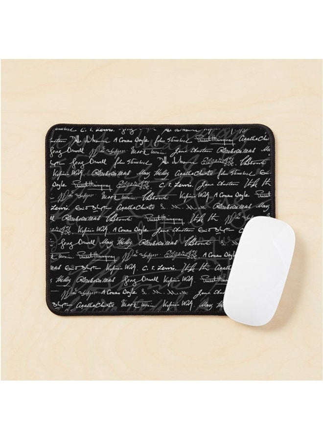 Literary Giants Pattern Mouse Pad Multrcolour