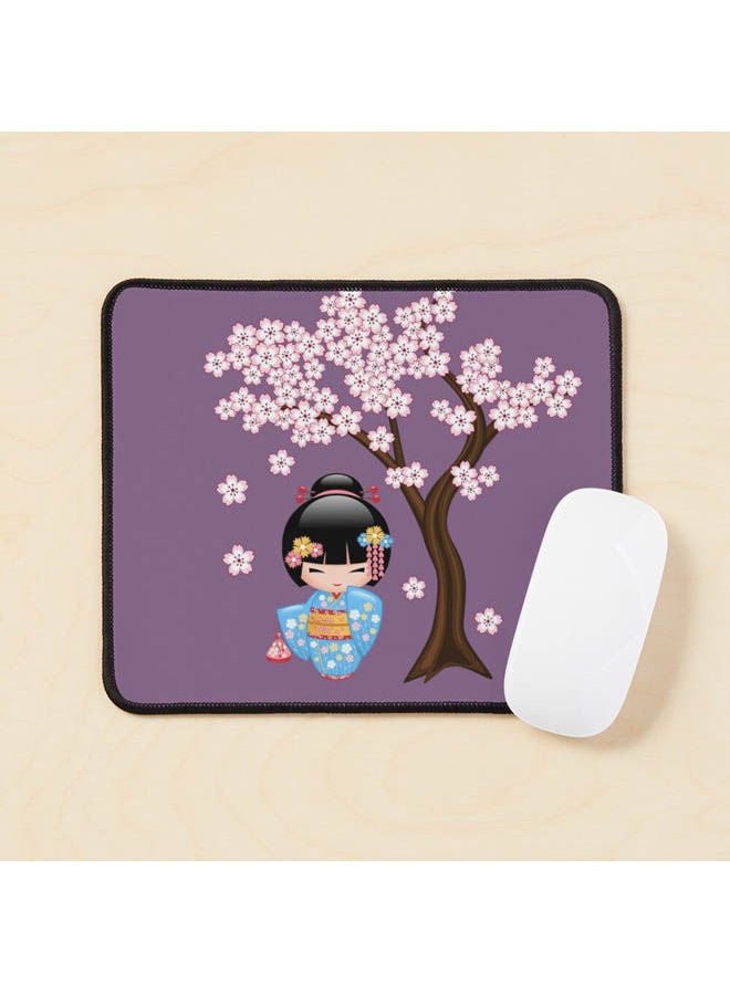 Generic - Japanese Maiko Kokeshi Doll V2 On Mouse Pad Multicolour - Image 1