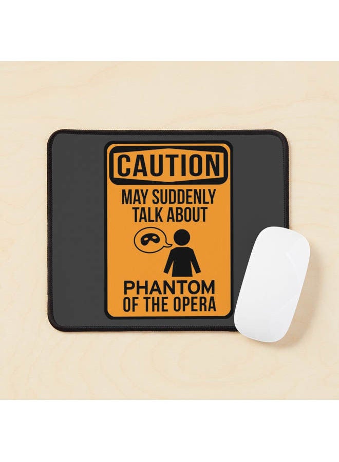 Phan Warning Mouse Pad Multicolour