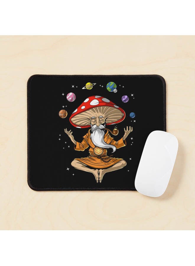 Magic Mushroom Buddha Mouse Pad Multicolour
