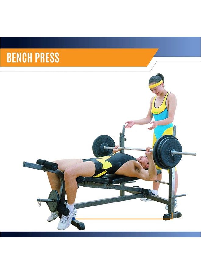 Sparnod Fitness - SWB-65 Adjustable Weight Bench for Full Body Workout - Heavy-duty Exercise Bench - Foldable Flat/Incline/Decline - Multifunction (5 exercises) - for Home Gym - Image 1