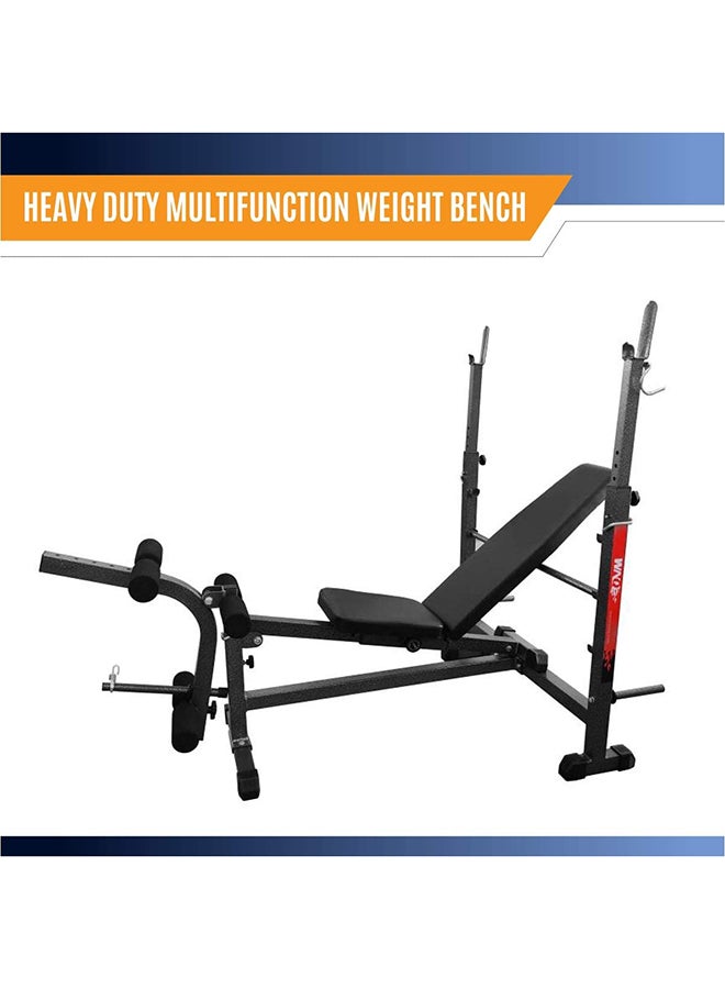 Sparnod Fitness - SWB-65 Adjustable Weight Bench for Full Body Workout - Heavy-duty Exercise Bench - Foldable Flat/Incline/Decline - Multifunction (5 exercises) - for Home Gym - Image 1