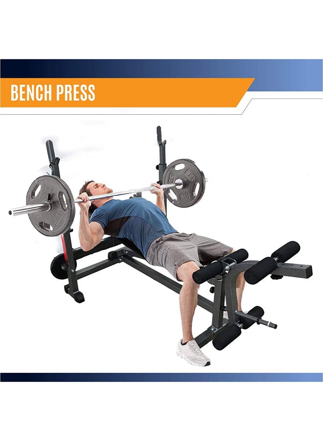 Sparnod Fitness - SWB-65 Adjustable Weight Bench for Full Body Workout - Heavy-duty Exercise Bench - Foldable Flat/Incline/Decline - Multifunction (5 exercises) - for Home Gym - Image 1