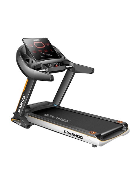 STC-4850 (4 HP AC Motor) Automatic Motorized Walking and Running Semi-Commercial Treadmill with Large LED Display, Auto Incline and Hydraulic Assist, Black