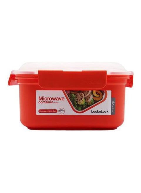 Microwave Container Steamer Square Multicolour 2.4Liters