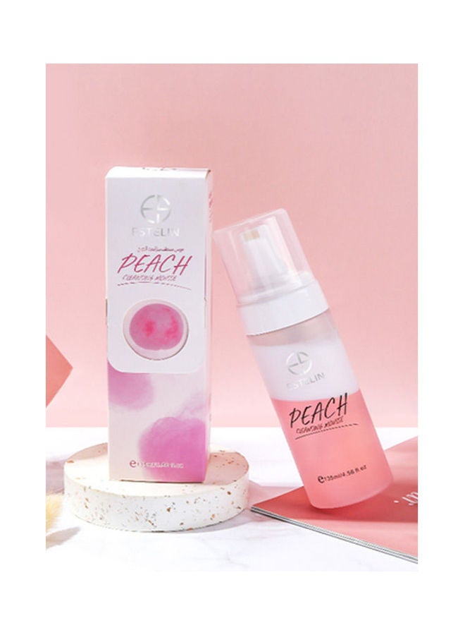 ESTELIN Peach Cleansing Mousse Pink 135ml
