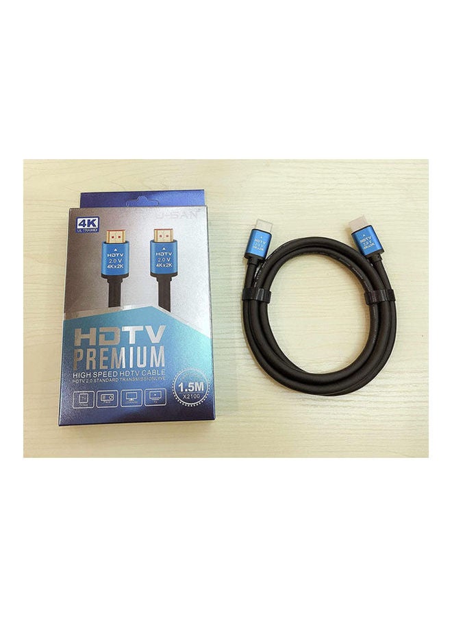 Cable Hdmi Hdtv 4K 1.5M Black - Image 1