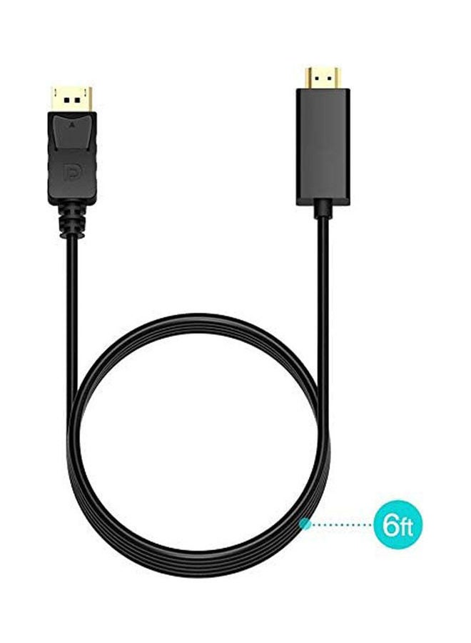 Displayport(Dp) To Hdmi Cable Black - Image 2