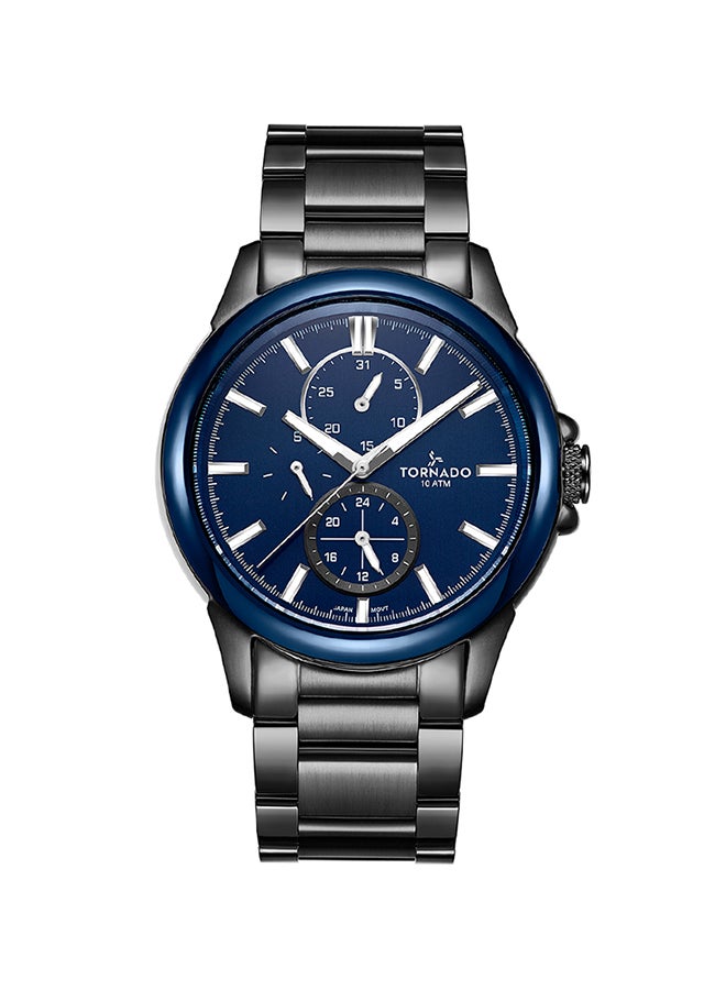 TORNADO - Men's Stainless Steel Chronograph Watch T6107-XBXL - 44 mm - Black - Image 1