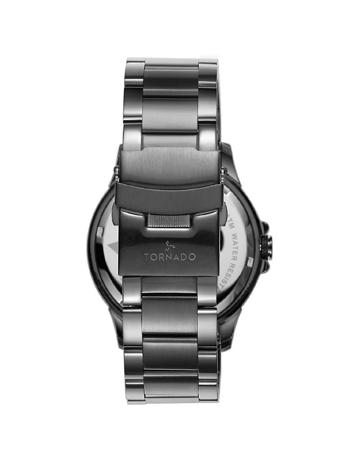TORNADO - Men's Stainless Steel Chronograph Watch T6107-XBXL - 44 mm - Black - Image 1
