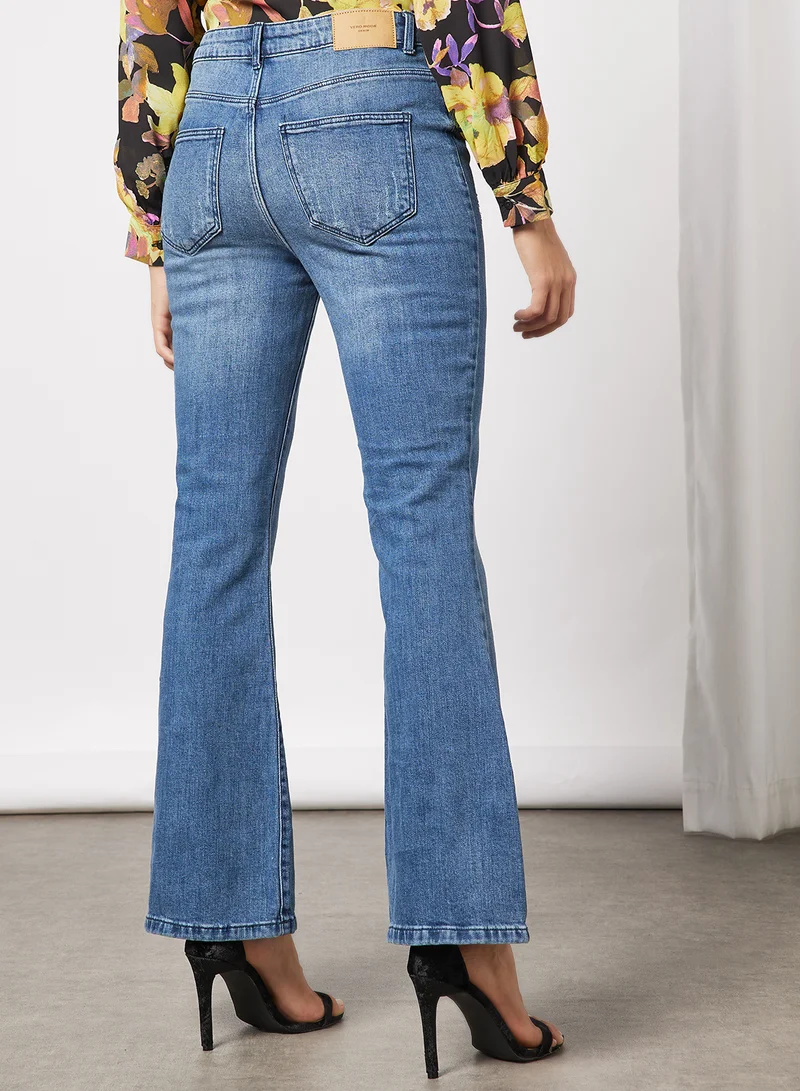 VERO MODA Flared Hem Jeans Blue