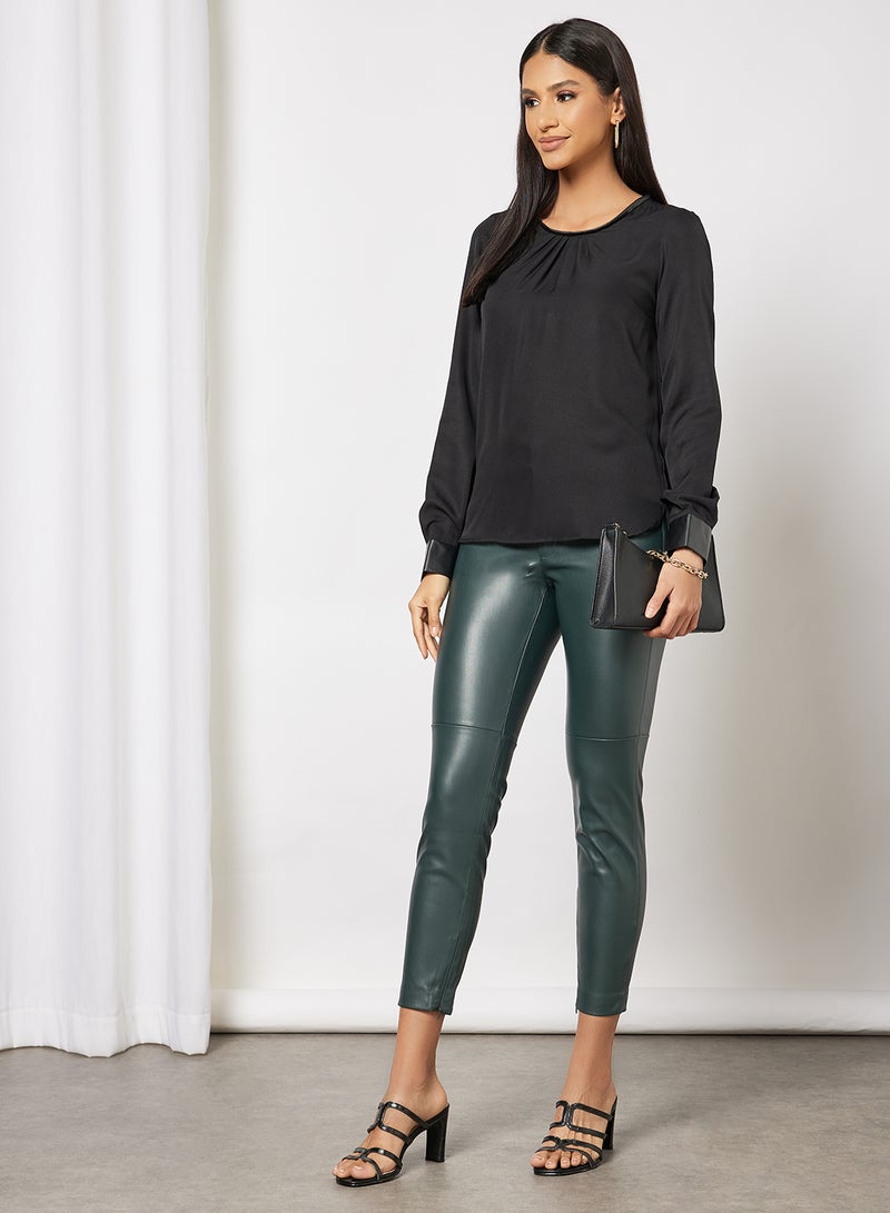 Aila Long Sleeve Plain Top Multicolour - Image 4