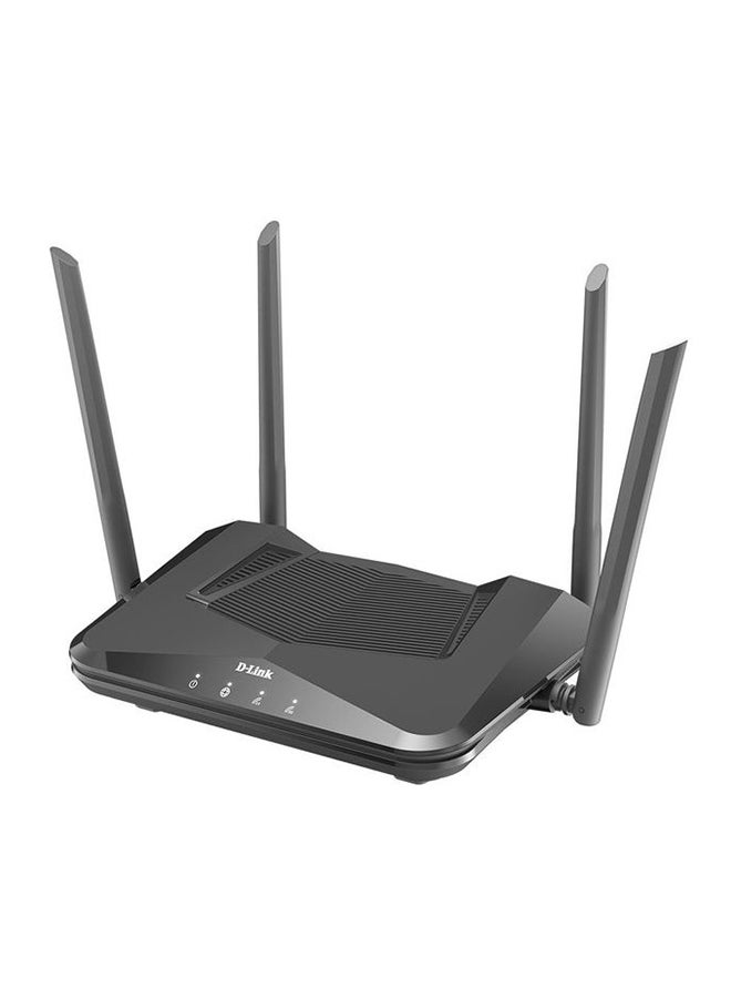 دي لينك - راوتر واي فاي AX 1500 للألعاب للتوصيل بشبكة الإنترنت بأداء سرعة عالٍ WP3 لون أسود. - Image 1