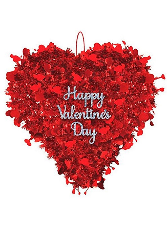 Amscan Valentines day -Heart Shaped Tinsel Decoration