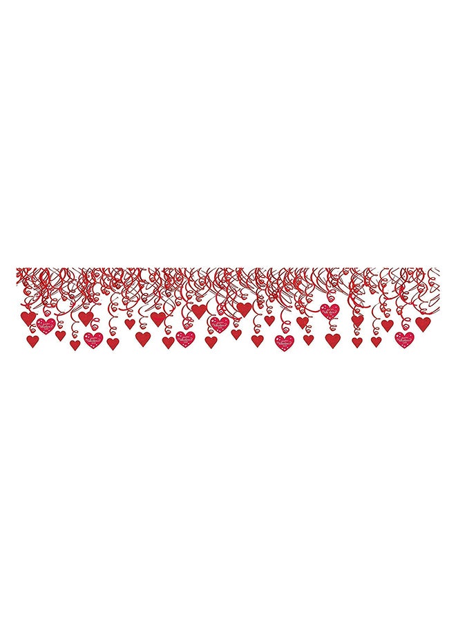 Amscan 30-Piece Valentine's Day Swirl Decoration Set