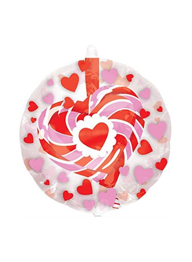 Anagram Valentines Day -Heart Lollipop Insiders Balloon 60Cm 60Centimeter 60centimeter Decorations Party Supplies 60cm - Image 2