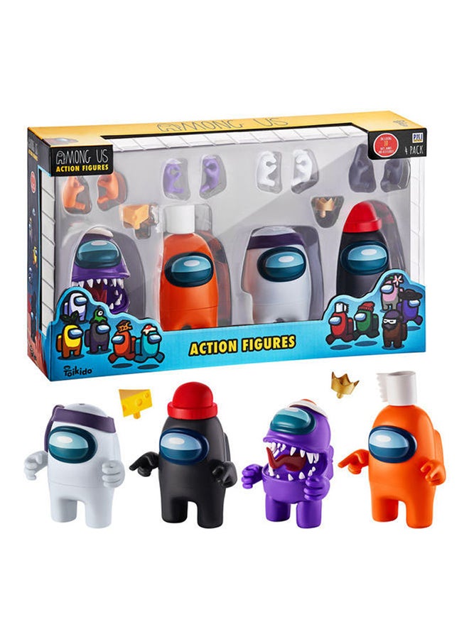 Among Us Pack Of 4 Action Figures Window Box (S1) 38x10x23cm - Image 2