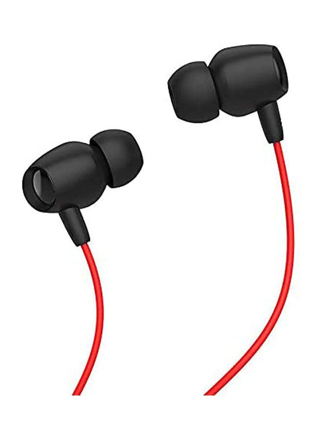 Celebrat - In Ear Wired Headphones 3.5Mm Stereo Bass Earphone In-Ear Headset Music Earbuds Wire With Mic Red - Image 1