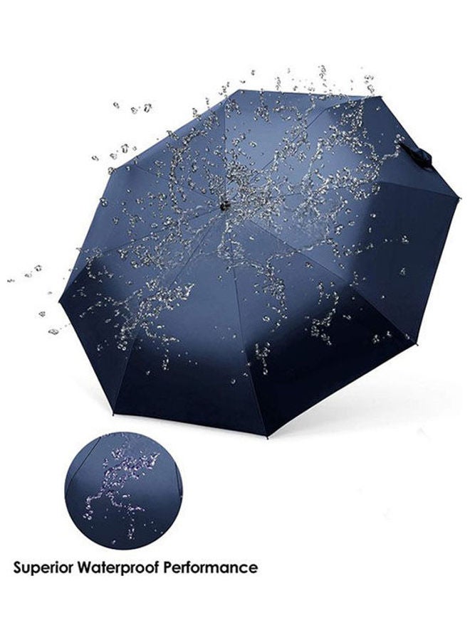 Generic - Small Umbrella For Protection From Rain And Sun Double Black - Image 1