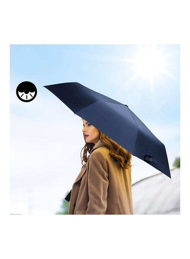 Generic - Small Umbrella For Protection From Rain And Sun Double Black - Image 1