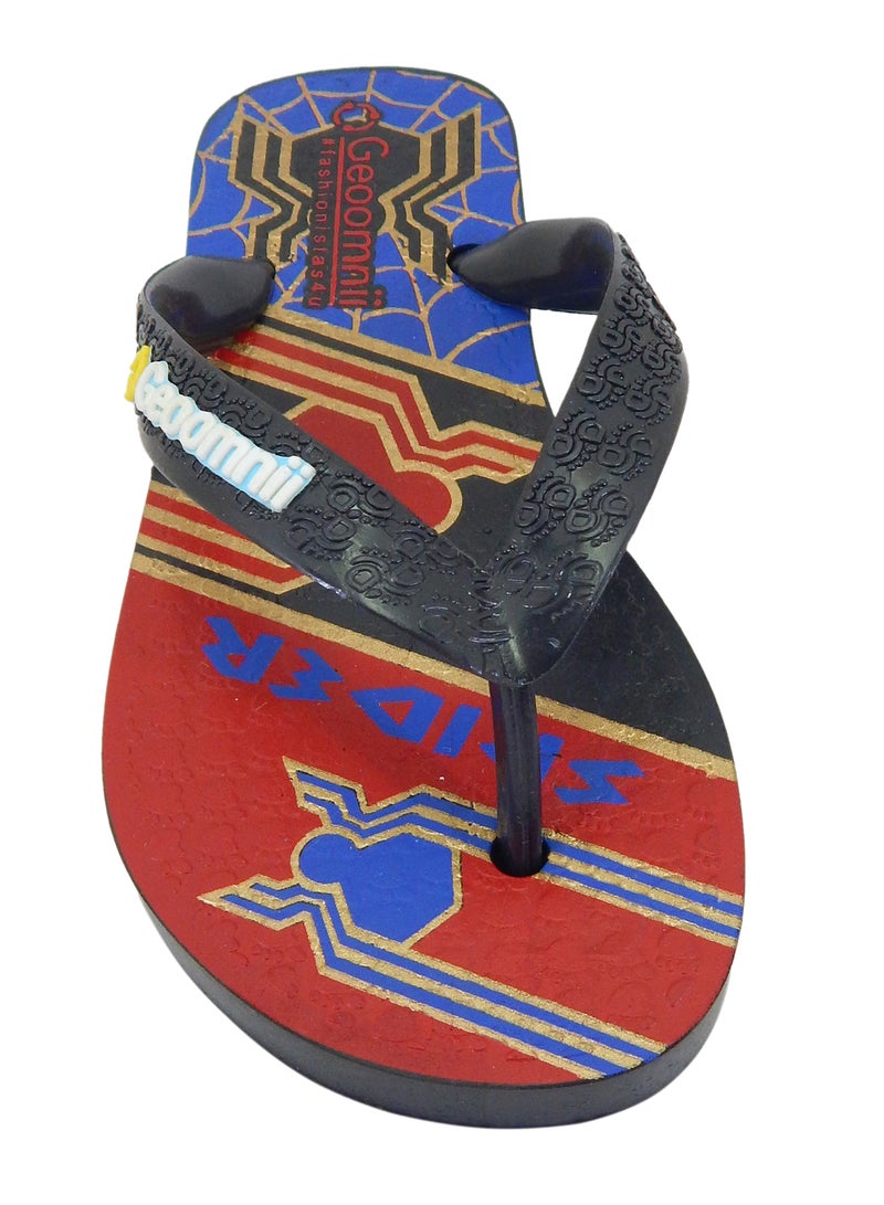Geoomnii - Belch Printed Slip On Slipper Black - Image 1