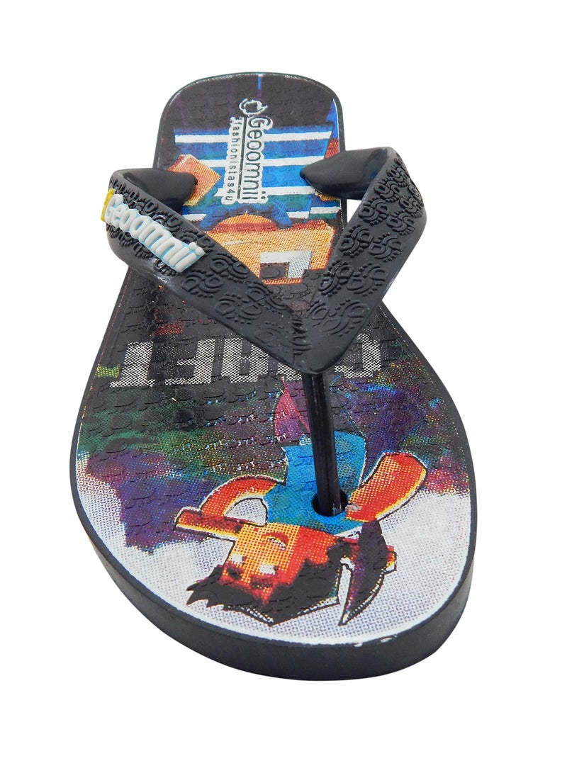 Geoomnii - Keif Printed Slip On Slipper Blue - Image 1