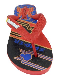 Geoomnii Belch Printed Slip On Slipper Red  - Image 4