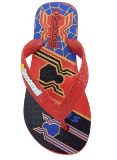 Geoomnii Belch Printed Slip On Slipper Red  - Image 2
