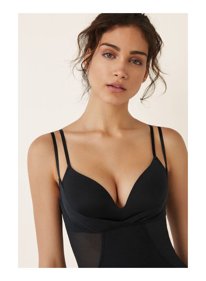 women'secret Tulle Shaping Body Shaper Black  - Image 2