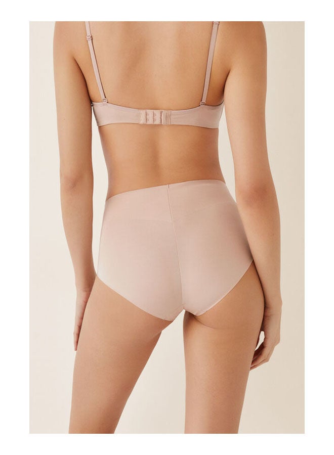 women'secret Medium Shaping Panty Nude Lace-Skin - Image 1