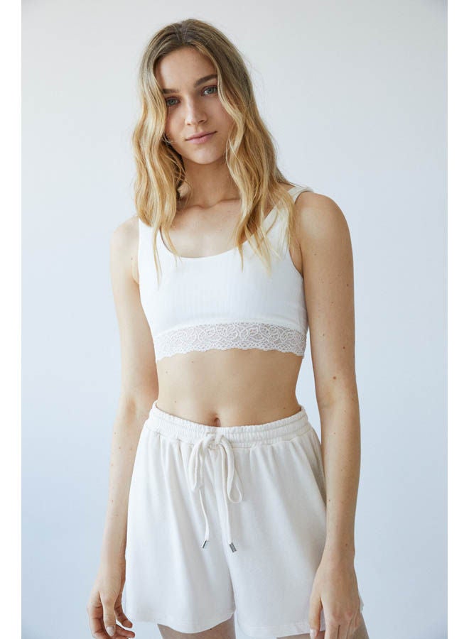 women'secret Top Bra White - Image 1