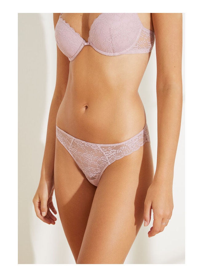 women'secret Plain Briefs Lilac  - Image 4