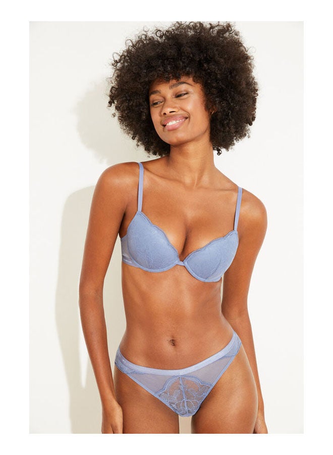 women'secret - Classic Panty Silver Blue - Image 1