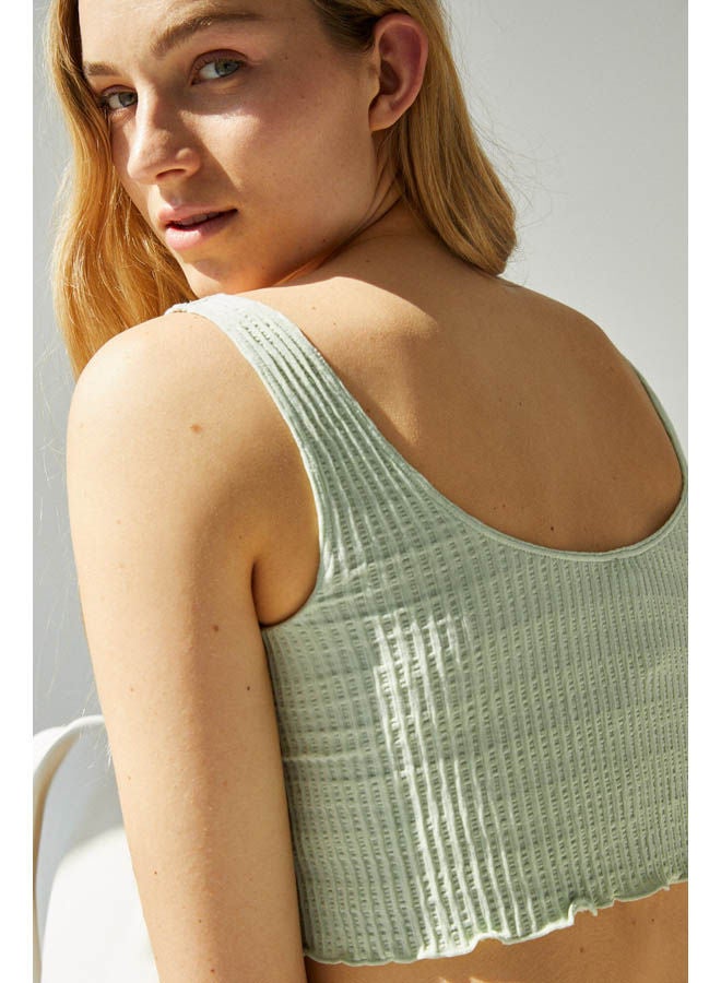 women'secret Seamless Top Bra green  - Image 2