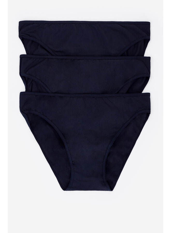 women'secret 3-pack of microfiber briefs Black  - Image 1