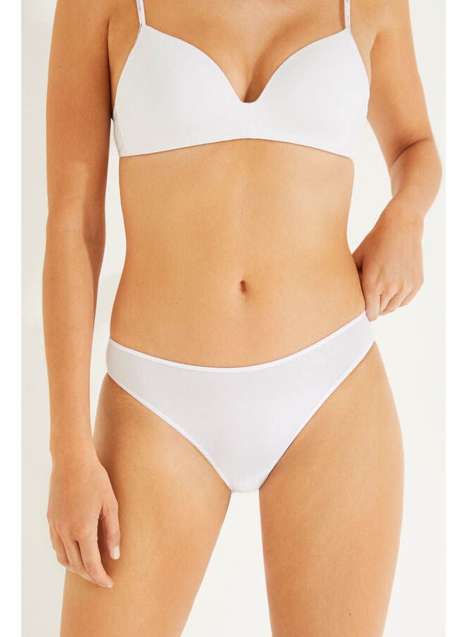 women'secret 3-pack of microfiber briefs White- Cream  - Image 2