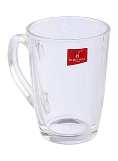 Blinkmax Glass Plain Tea Mug Set 6 Pieces - Clear 7x10cm  - Image 2