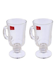 Blinkmax Glass Juice Mug Set - 2 Pieces Clear 7.5x14cm  - Image 1