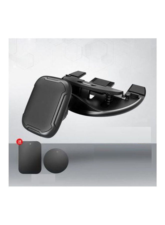 Mobile Holder Magnetic Installed In The Cd Slot Black